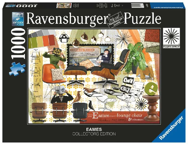 Age-appropriate puzzles Eames Design Classics 1000 Piece Puzzle