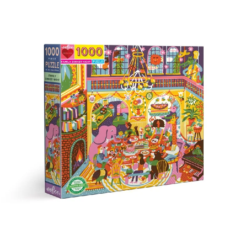 Exciting gameseeBoo Piece and Love Family Dinner Night Jigsaw Puzzle - 1000 pc