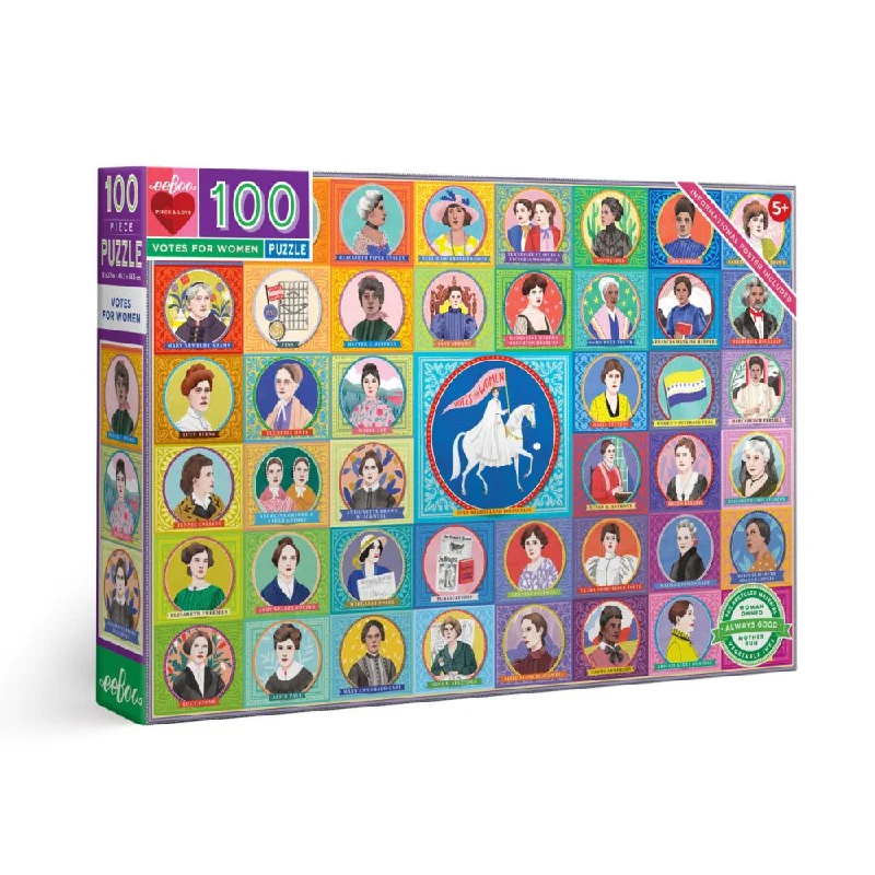 Entertaining games eeBoo Votes for Women 100-Piece Educational Jigsaw Puzzle