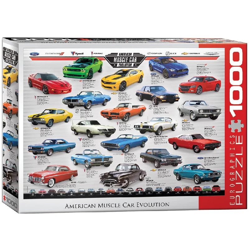 Educational games Eurographics American Muscle Car Evolution 1000-Piece Jigsaw Puzzle