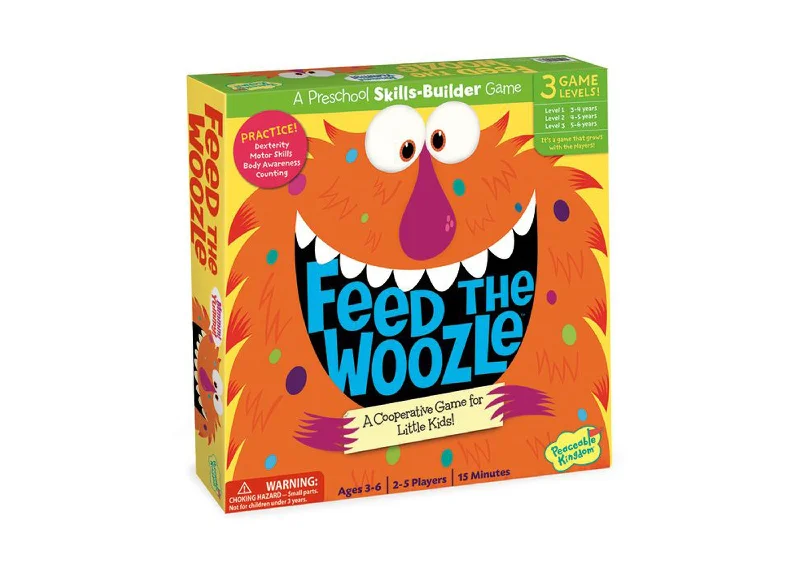 Engaging puzzlesFeed the Woozle Cooperative Board Game for Kids