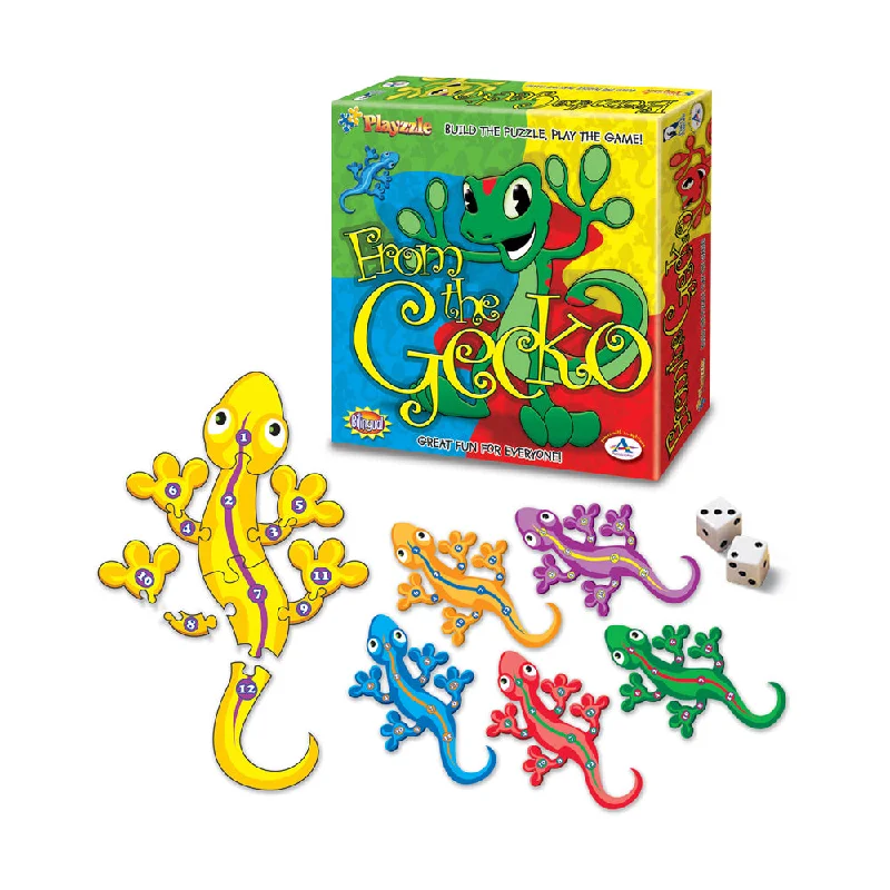 Educational games From the Gecko Multilingual Number Puzzle Board Game