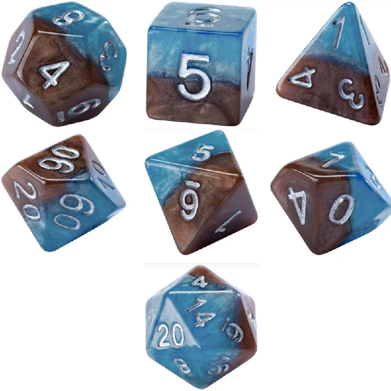 Casual games Gate Keeper Games Halfsies Dice: Earth Elemental - 7pc Set