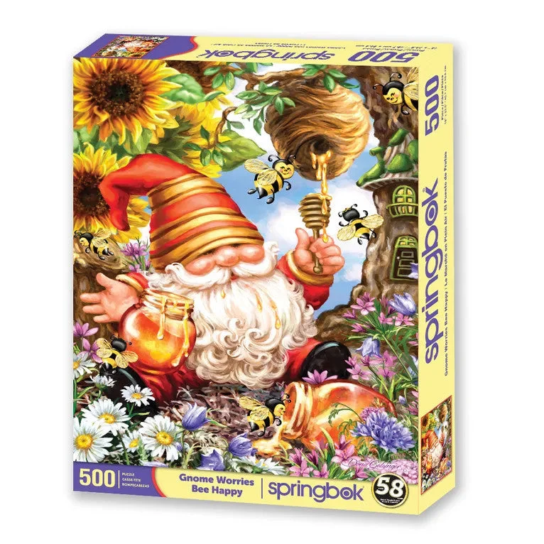 Innovative gamesGnome Worries Bee Happy 500 Piece Puzzle