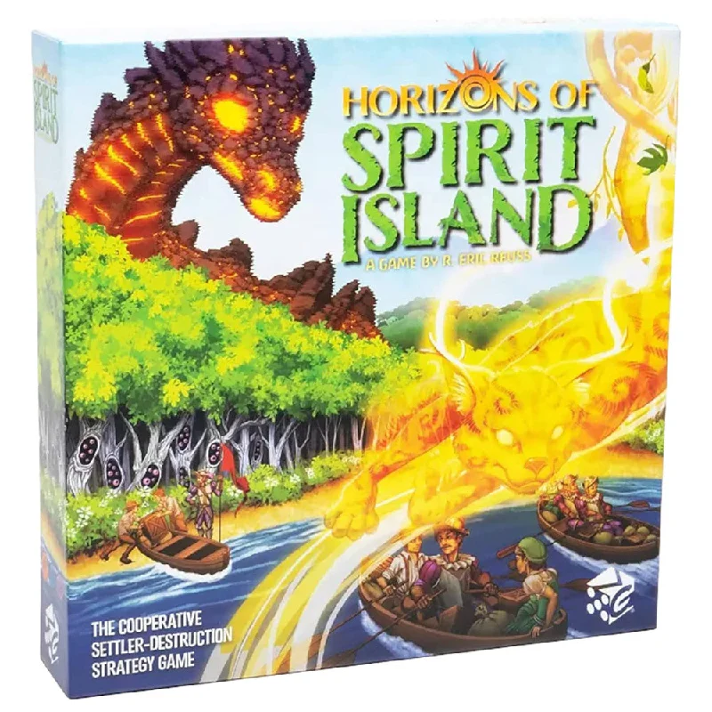 Challenging puzzles Greater Than Games Horizons of Spirit Island Cooperative Board Game