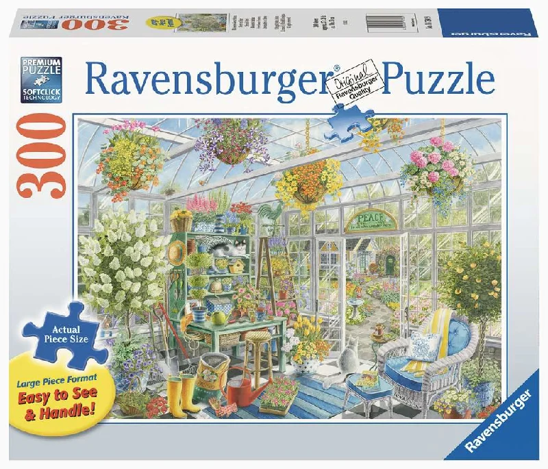 Engaging puzzlesGreenhouse Heaven 300 Piece Large Format Puzzle