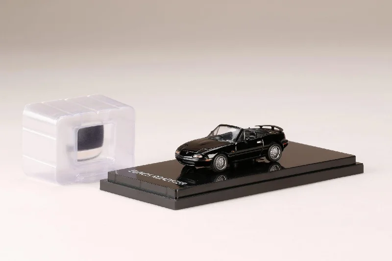 High-quality materials toys HOBBY JAPAN 1/64 MAZDA MX-5 EUNOS ROADSTER BRILLIANT BLACK