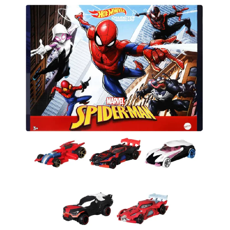 Fun toy carsHot Wheels - Marvel Spider-Man 5-Pack Vehicles