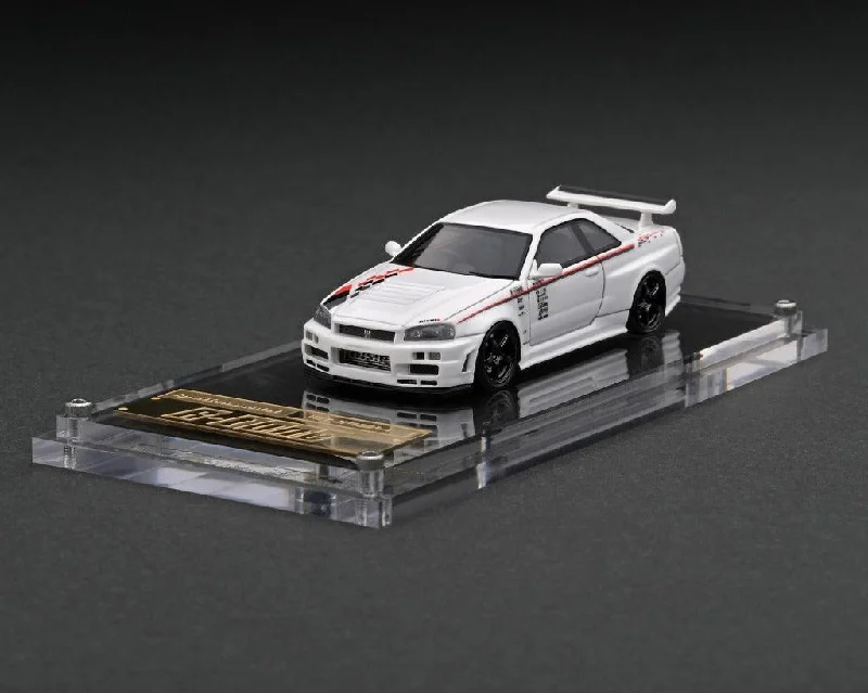 Durable toysIGNITION MODEL 1/64 NISMO R34 GTR R-TUNE WHITE