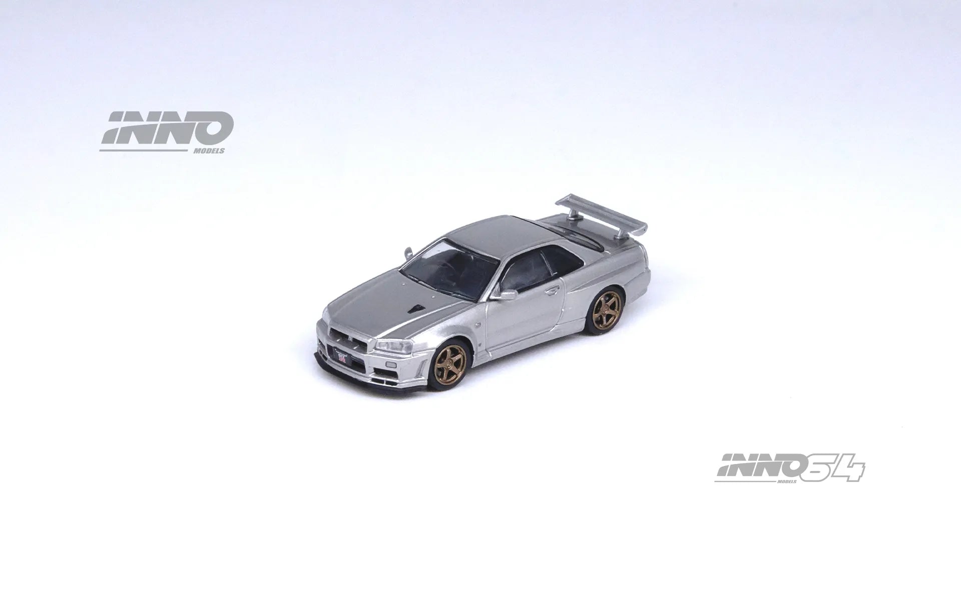Playful toys INNO64 1/64 NISSAN GTR R34 V-SPEC II SILVER