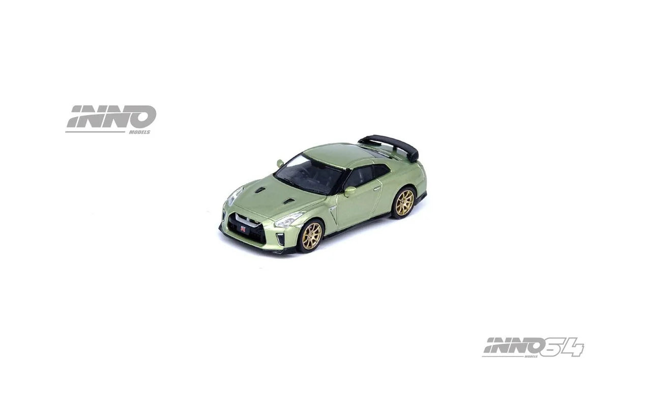 High-quality toy cars INNO64 1/64 NISSAN SKYLINE GTR R35 MILLENIUM JADE