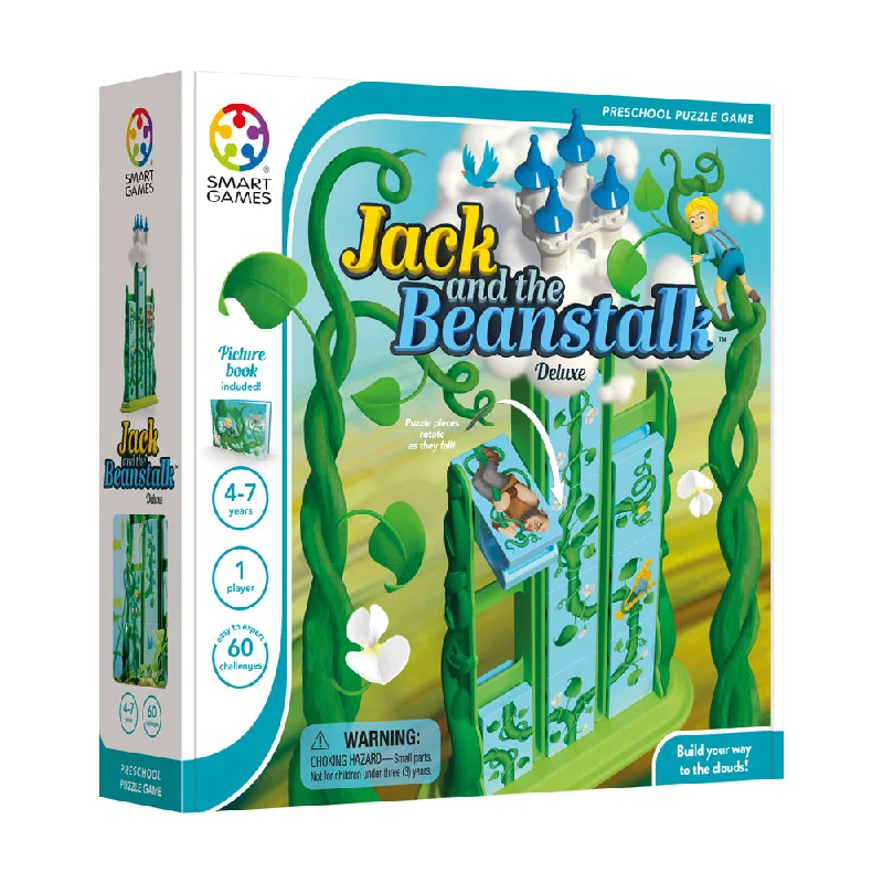 Age-appropriate puzzles SmartGames Jack and the Beanstalk Deluxe 3D Puzzle Game