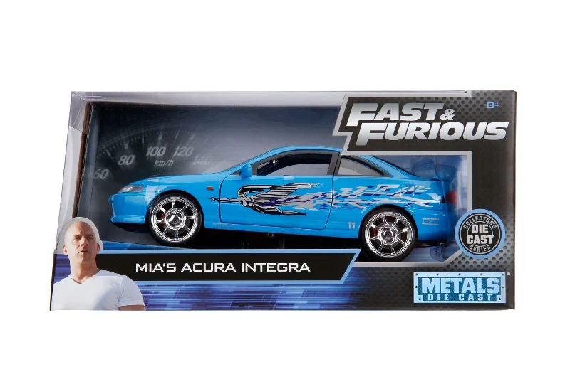 High-quality toy cars Jada Diecast Metal 1:24 Fast and Furious MIA ACURA INTEGRA