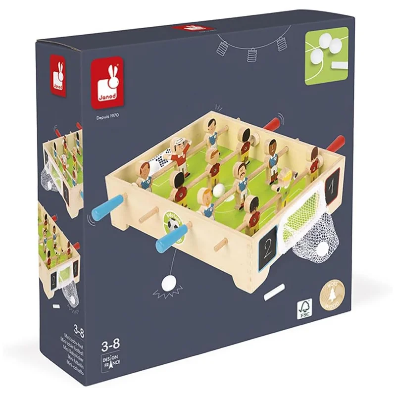 Thought-provoking puzzles Janod Champions Mini Table Football Set