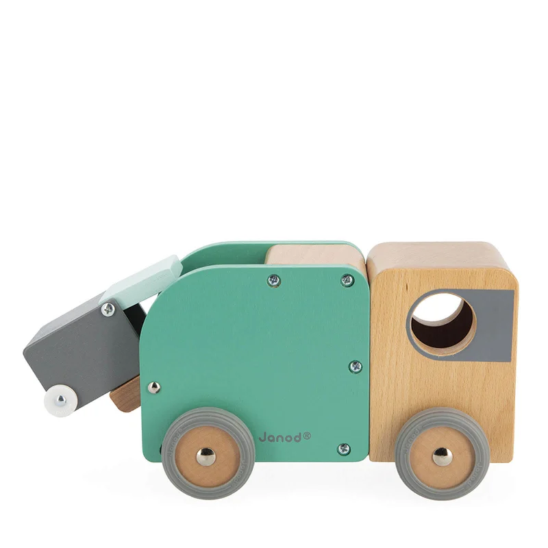 Fun toy carsJanod Recycling-Abenteuer Holz-LKW