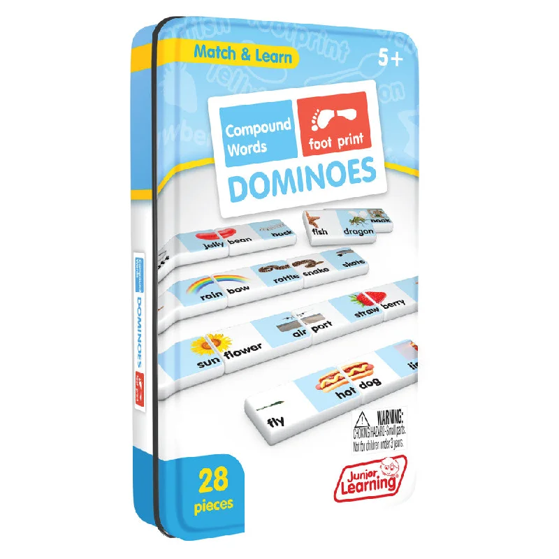 Thought-provoking puzzles Junior Learning Compound Words Dominoes - Educational Language Arts Game