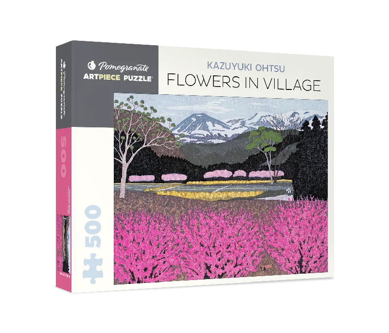 Relaxing games Kazuyuki Ohtsu Flowers In Village 500 Piece Puzzle