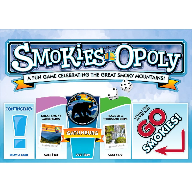 Competitive games Smokies-Opoly Great Smoky Mountains Edition Board Game
