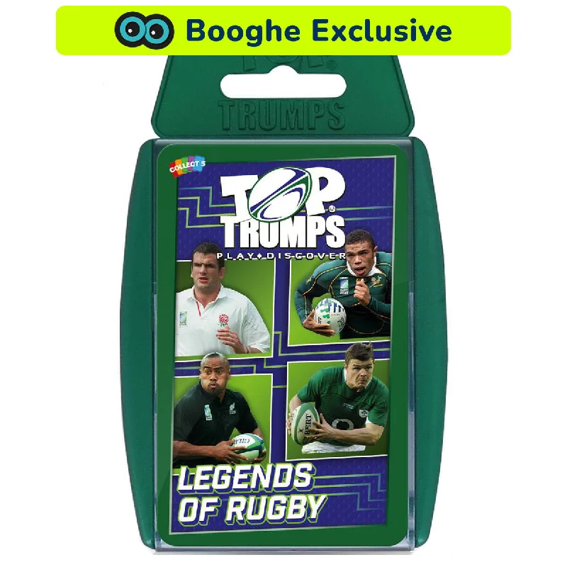 Logical puzzles Legends Of Rugby Top Trumps Card Game