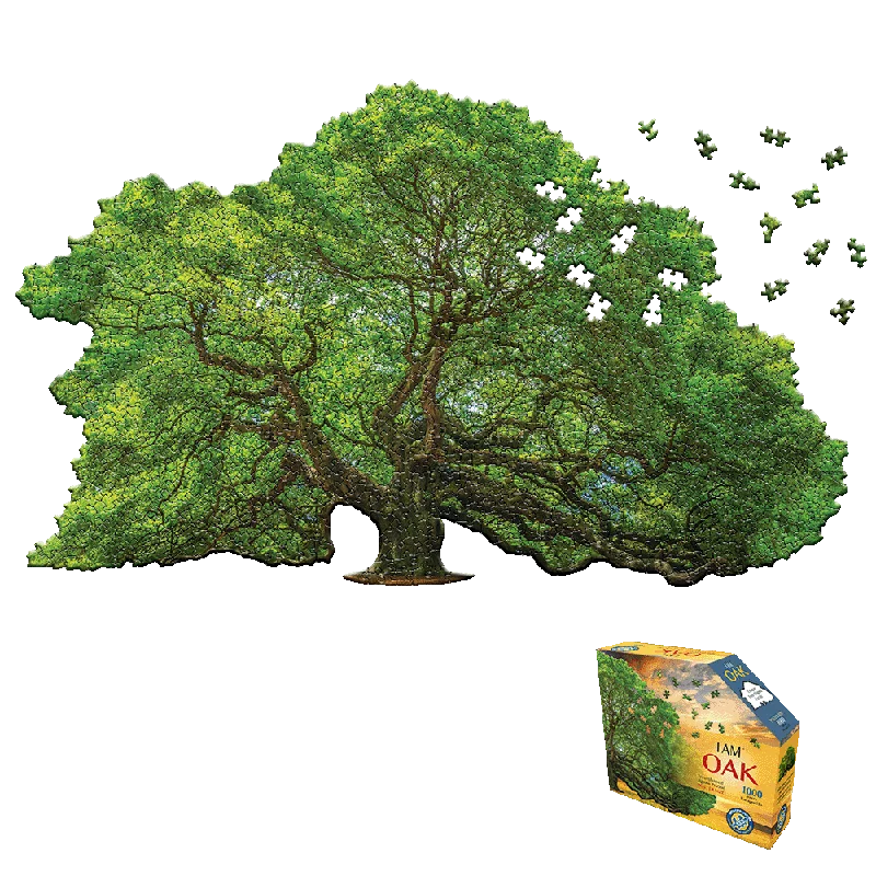 Time-consuming puzzles Madd Capp I AM OAK Tree-Shaped Jigsaw Puzzle - 1000 pc