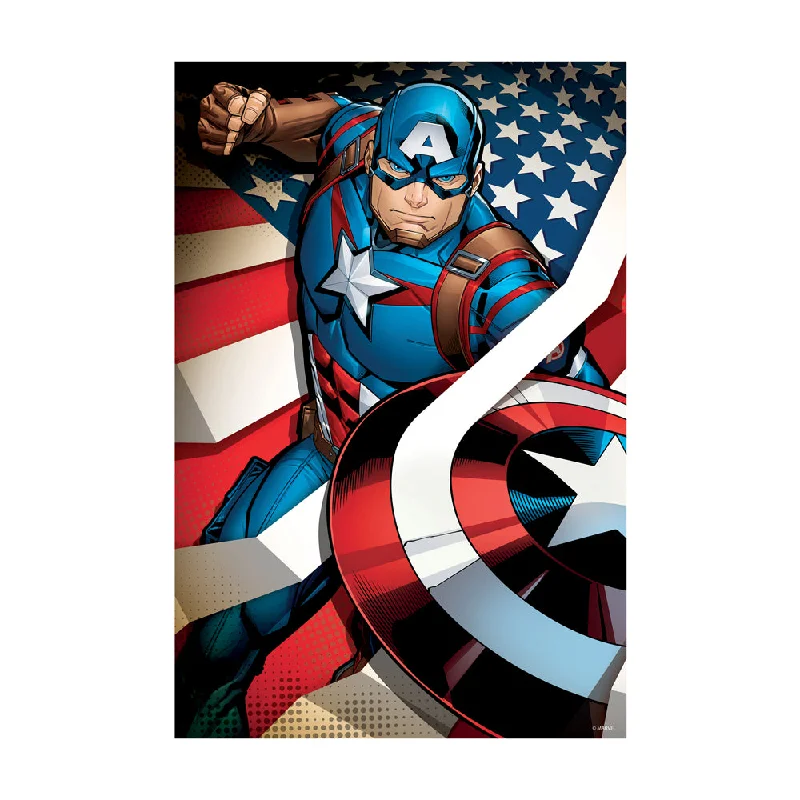 Competitive games Marvel Avengers Captain America 3D Lenticular Puzzle - 300 pc