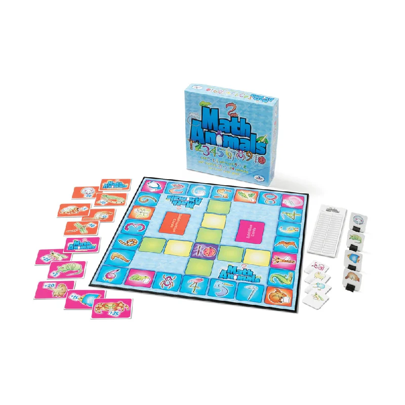 Casual games MathAnimals Educational Board Game for Kids