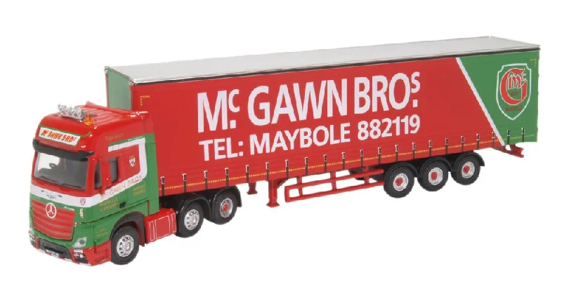 High-quality toy cars Mercedes Actros GSC Curtainside McGawn Bros 1:148