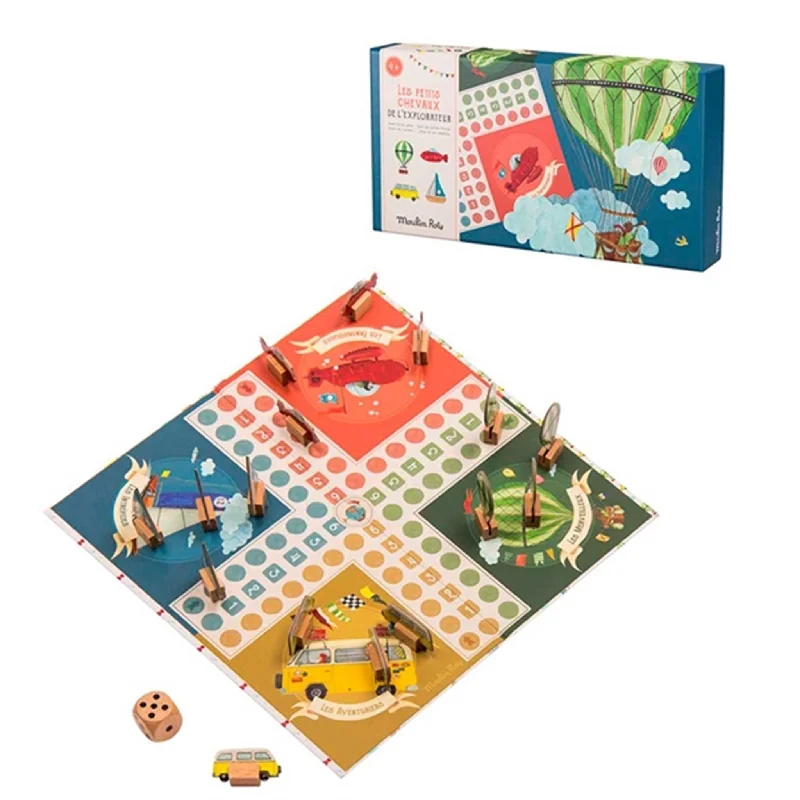 Fun gamesMoulin Roty Spil Ludo - Verdensomrejsen