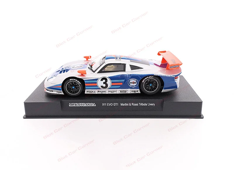 High-quality materials toys MR Slotcar MR1025 Porsche 911 GT1 EVO, Martini Tribute No. 3