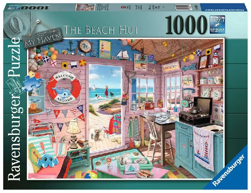 Age-appropriate puzzles My Haven No. 7 The Beach Hut 1000 Piece Puzzle