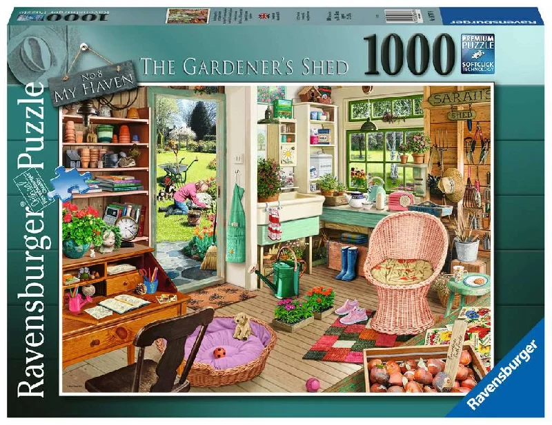 Relaxing games My Haven No.8 The Gardener's Shed 1000 Piece Puzzle