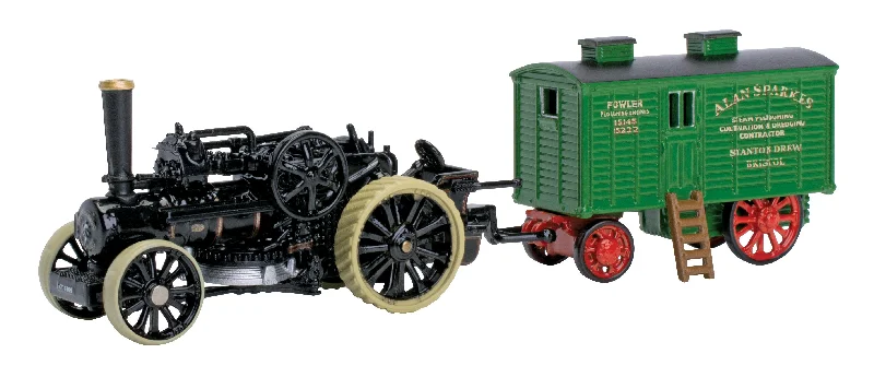 Playful toys Fowler BB1 Ploughing Engine No15222 Bristol Rover + Living Wagon