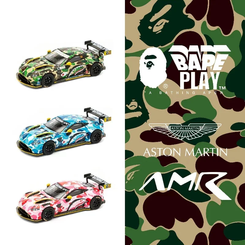 Playful toys POP RACE 1/64 BATHING APE ASTON MARTIN GT3 BAPE CAMO SET