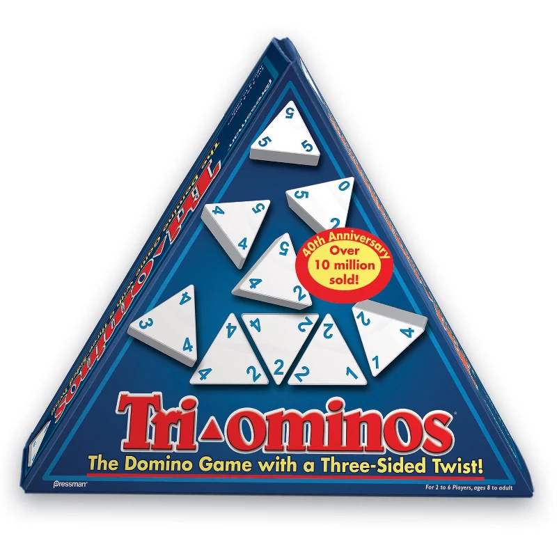Educational games Pressman Tri-Ominos Deluxe Edition Triangular Domino Game