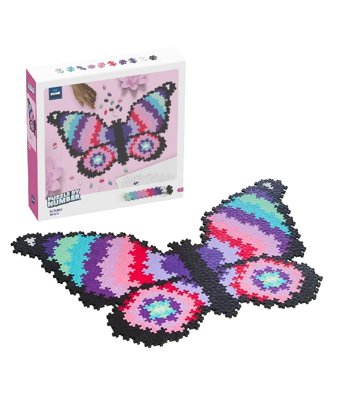 Logical puzzles Plus-Plus Puzzle By Number Butterfly Jigsaw - 800 pc
