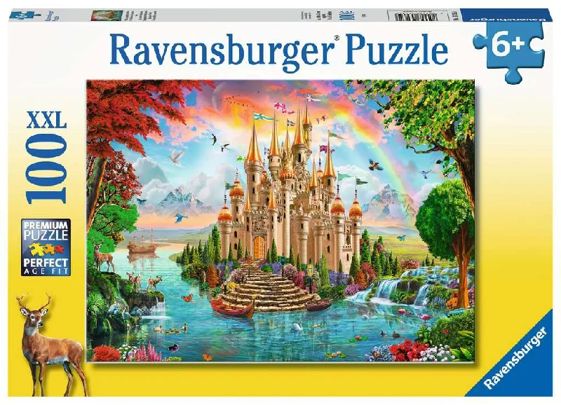 Logical puzzles Rainbow Castle 100 Piece Puzzle