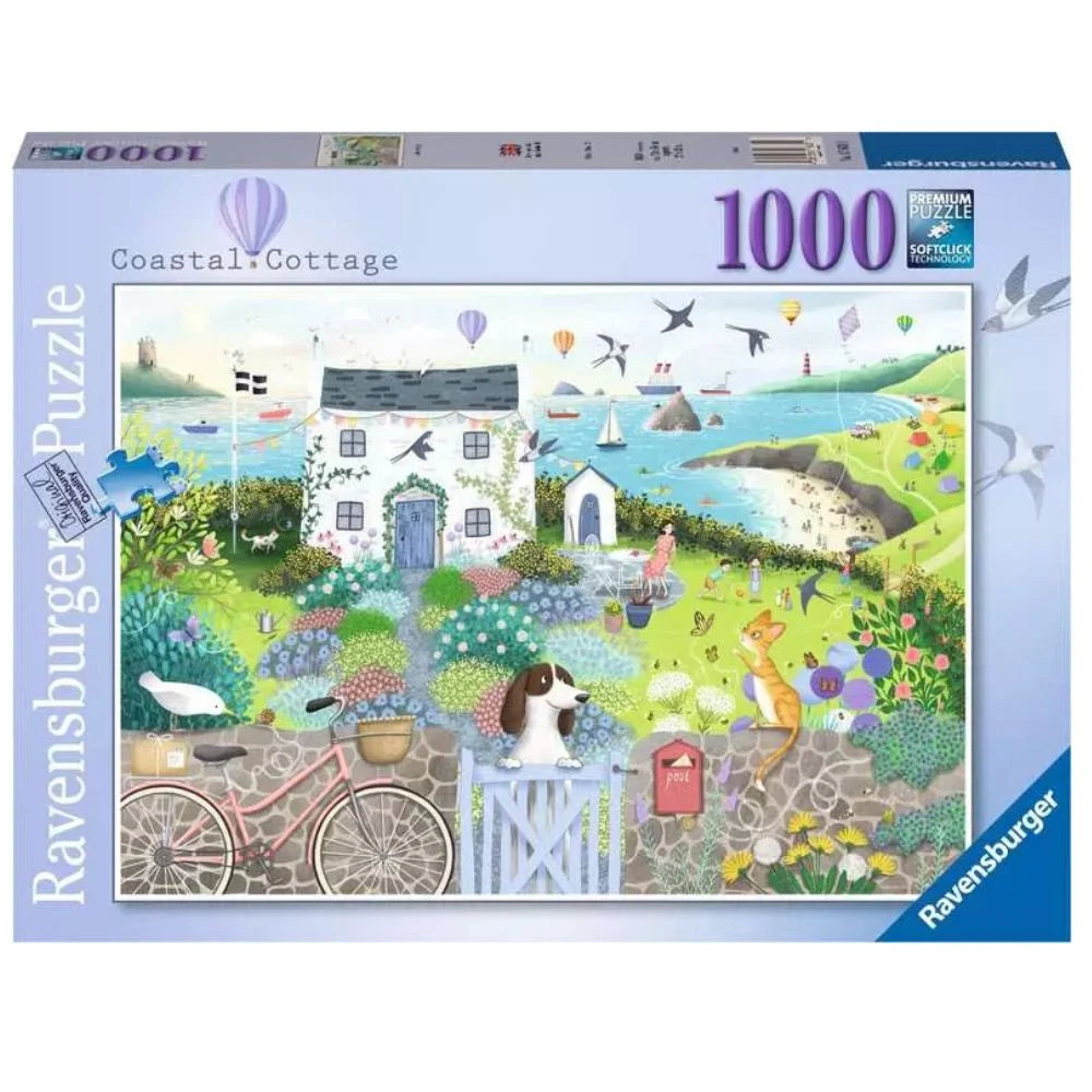 Fun gamesRAVENSBURGER 176311 - COASTAL COTTTAGE 1000 PIECE PUZZLE