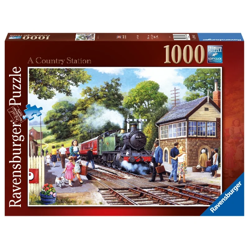 Social games RAVENSBURGER 176403- A COUNTRY STATION 1000 PIECE PUZZLE