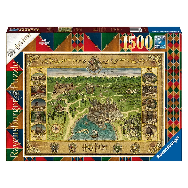 Educational games Ravensburger Harry Potter Hogwarts Map 1500 Piece Puzzle