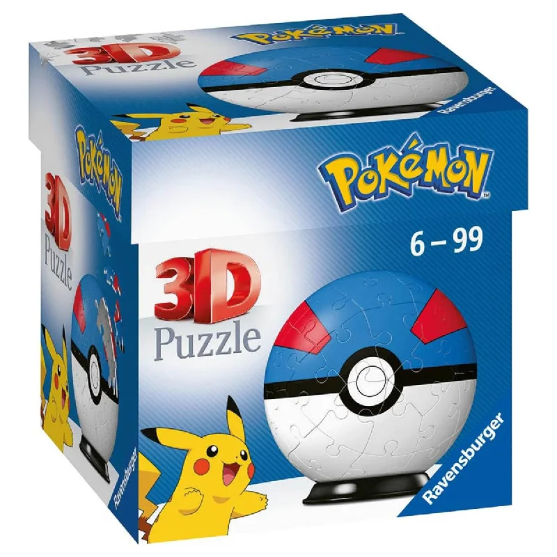 Time-consuming puzzles Pokémon Great Ball 54 Piece 3D Puzzle