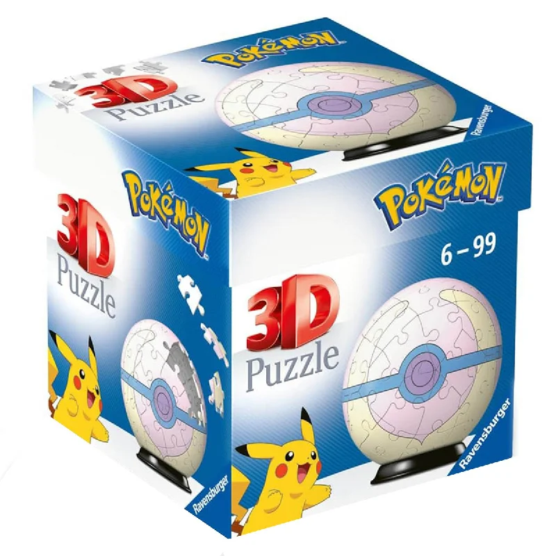 Addictive games Ravensburger Pokémon 'Heal' Pokeball 54 Piece 3D Puzzle