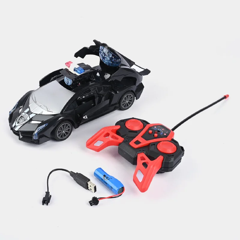 Playful toys Remote Control Car Police With Light & Sound For Kids