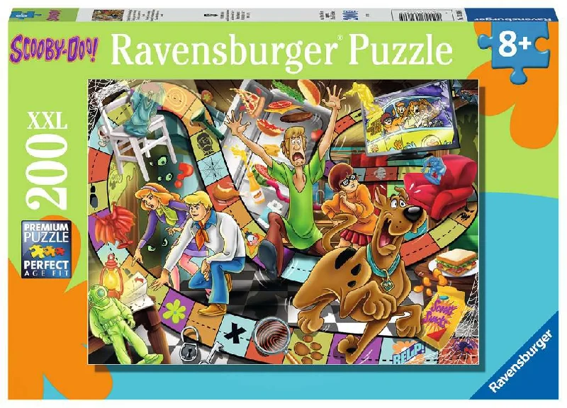 Age-appropriate puzzles Scooby Doo Haunted Game 200 Piece Puzzle
