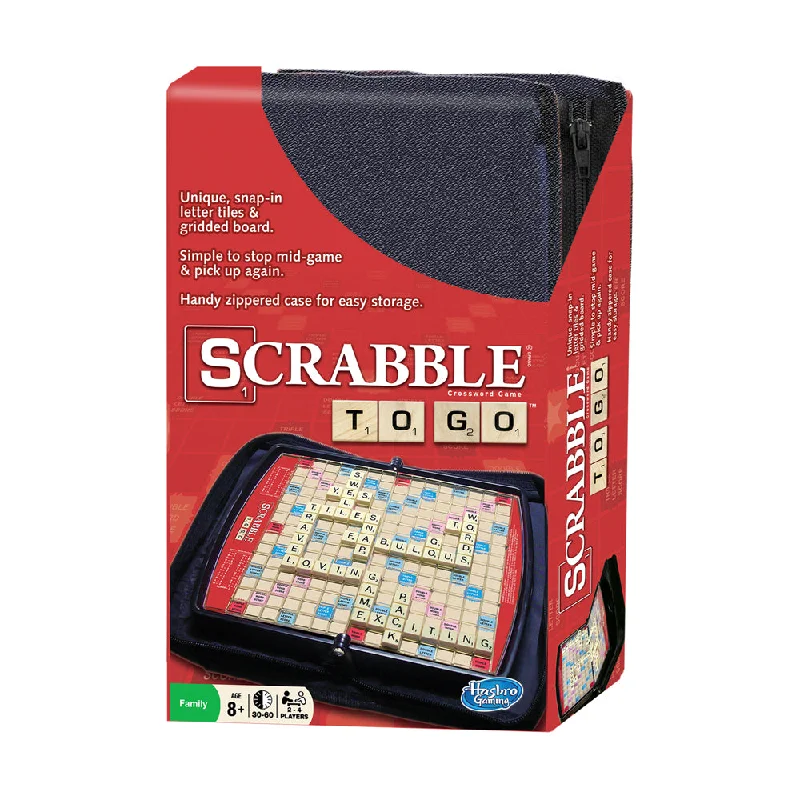 Thought-provoking puzzles Scrabble To Go Portable Edition Board Game