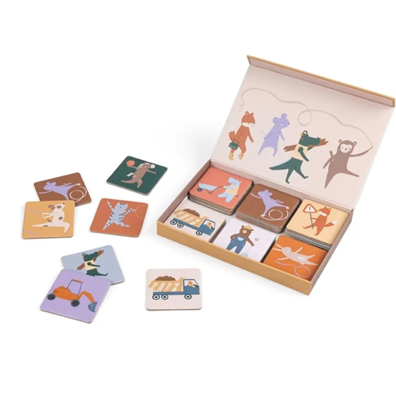 Multi-level puzzles Sebra Vendespil Toes/Builders Multi