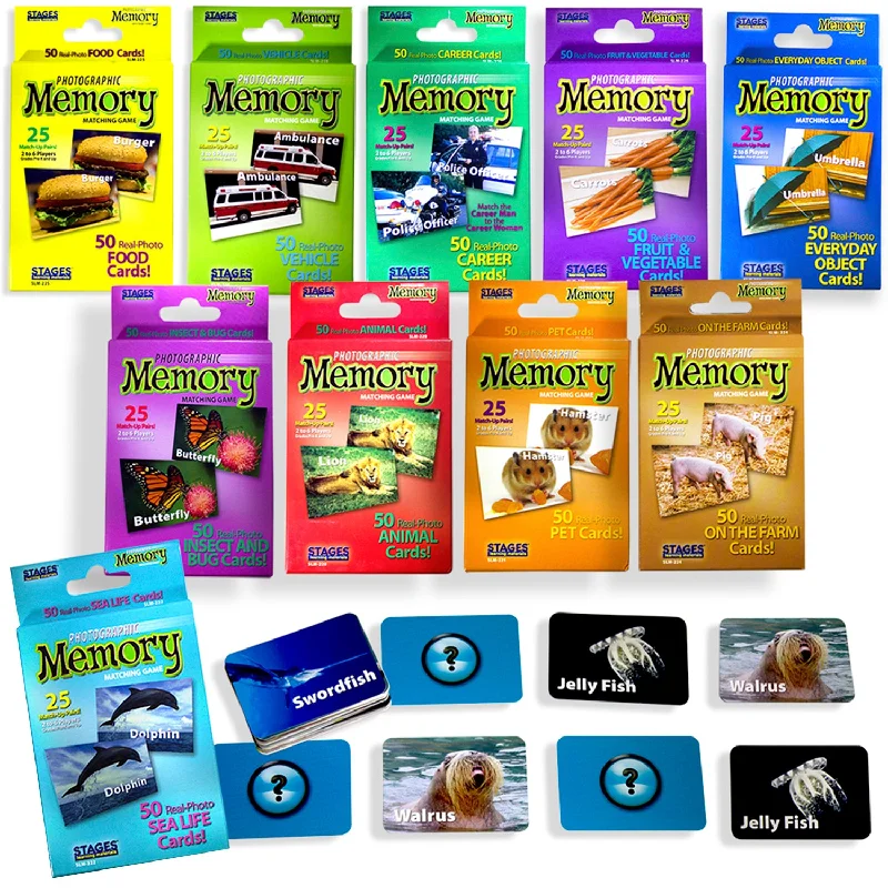Social games Stages Learning Materials - Photographic Memory Matching Games - Set of 10