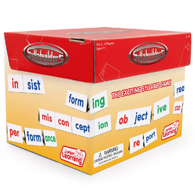 Strategic puzzles Syllabuilders Junior Learning Game - Educational Word Building Set for Ages 7+