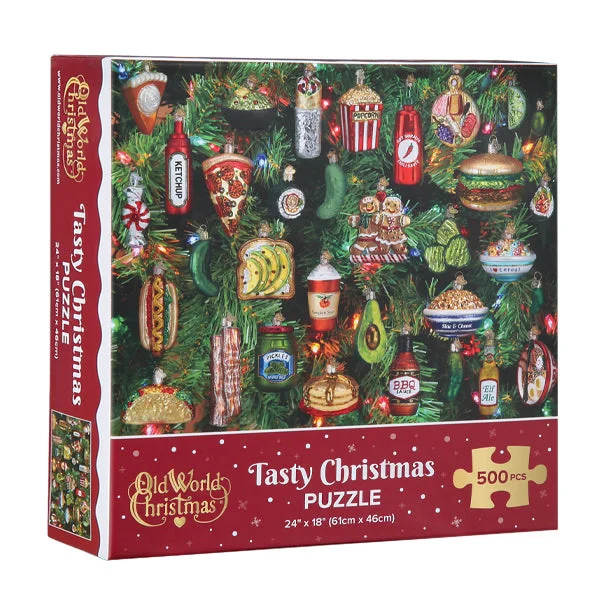 Age-appropriate puzzles Tasty Christmas 500 Piece Old World Christmas Puzzle
