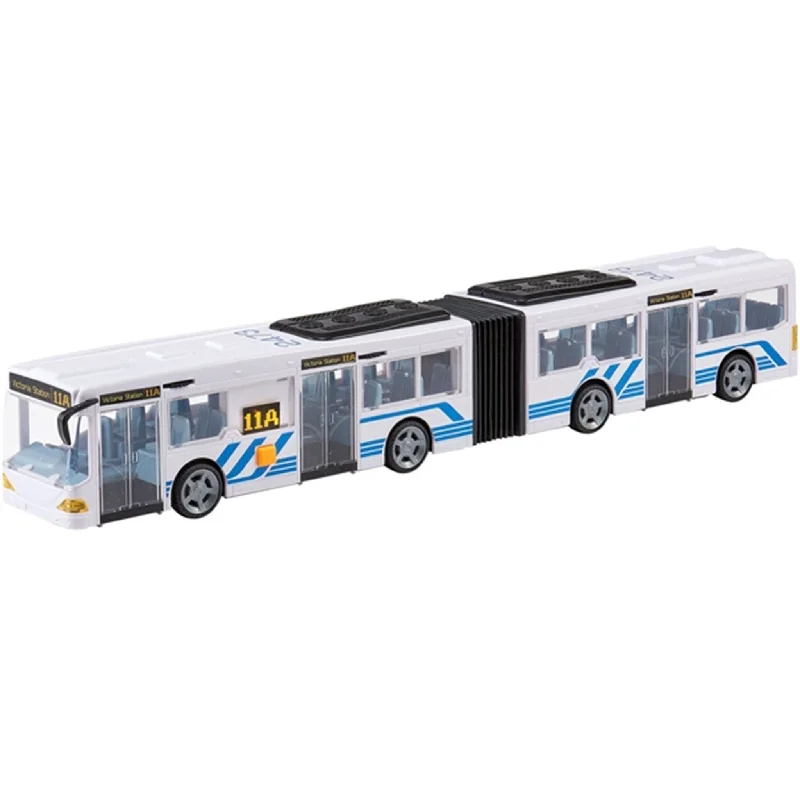 Fun toy carsTeamsterz L&S Flexi Bus White/Blue