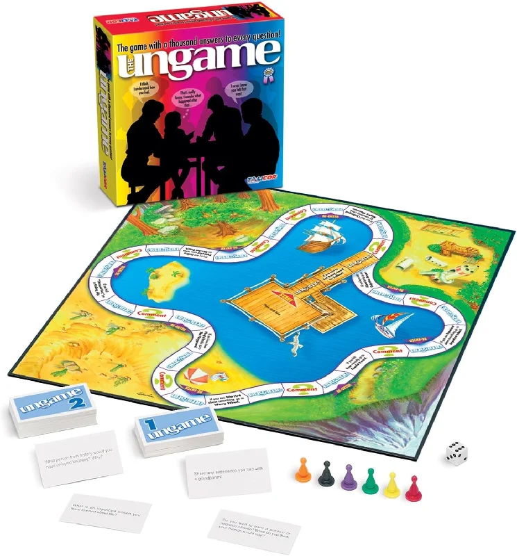 Age-appropriate puzzles The Ungame Family Communications Board Game
